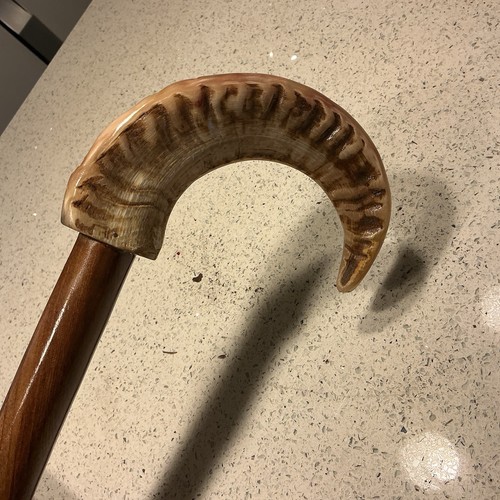 Walking stick wooden pole with - wooden,