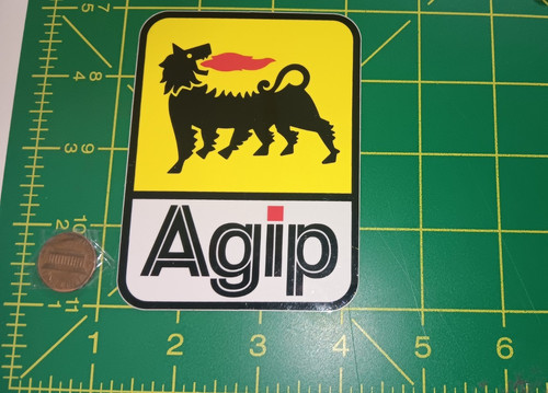 Vintage agip sticker decal - sticker, /