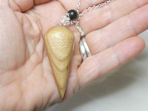 Wooden dowsing pendulum - wooden,