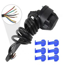 12N full Single Towing Electrics Towbar wiring kit Trailer Caravan Socket 7 Pin