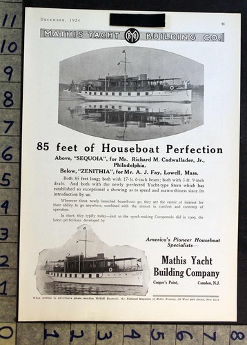 1924 mathis yacht builder - mathis,