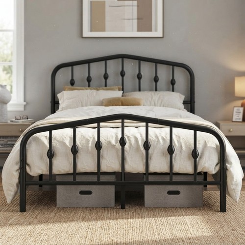 Classic black 4ft6 double - classic, bed