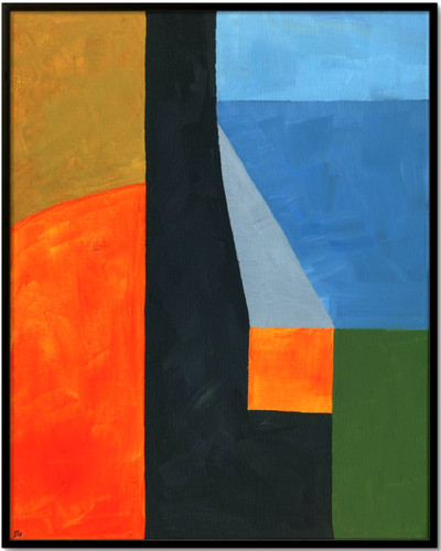 Abstract geometric painting - abstract,