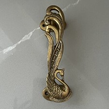 Solid Brass  Door / Cupboard Handle Puller Peacock  Design Artisan Ethnic India