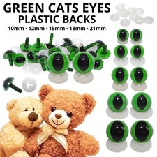 GREEN CATS EYES PLASTIC BACKS