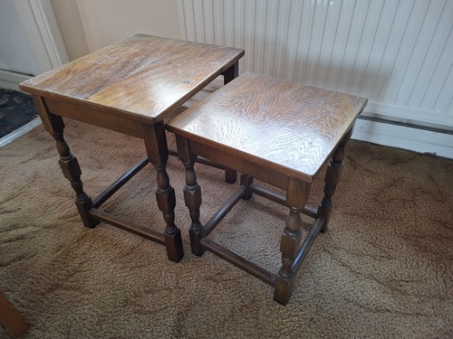 Vintage solid wooden set 3 - wooden, of