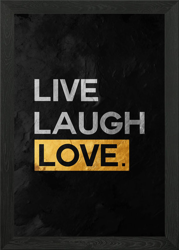 Live laugh love poster framed - laugh,