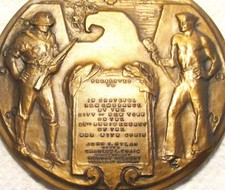 1923 New York City Spanish-American War Volunteers Soldier Sailor Tribute Medal!