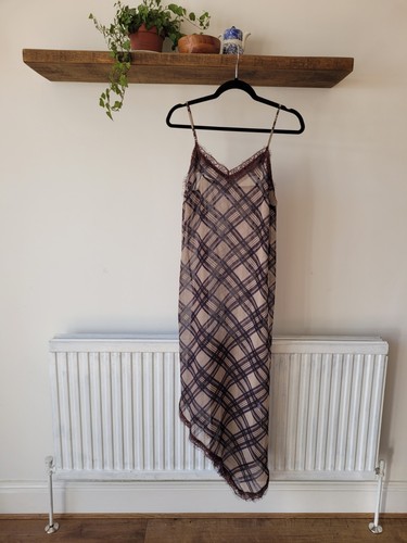 Asos dress long sheer tartan - dress,