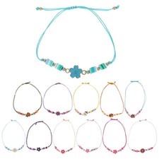  12 Pcs Children's Polymer Clay Bracelet Girls Charm Making Kit Friendship