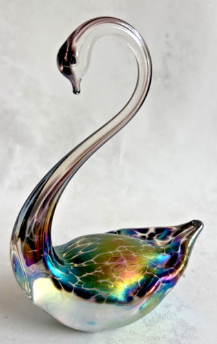 Vintage iridescent heron - vintage,