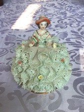 VINTAGE IRISH DRESDEN Lydia FIGURINE EMERALD COLLECTION