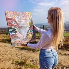 Original ABSTRACT FOX ACRYLIC