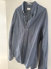 Gant Men’s Oxford Button Down Shirt In Blue, Size Large Fitted