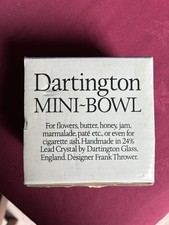 Dartington Glass Bowl Never