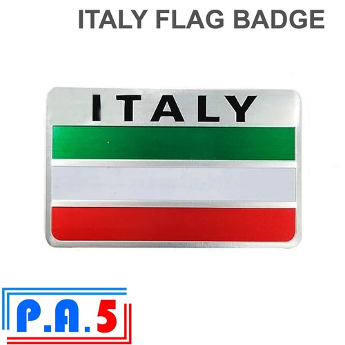 Italy flag badge - badge, aluminium