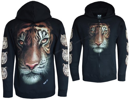 Zip hoodie tiger bengal - tiger,