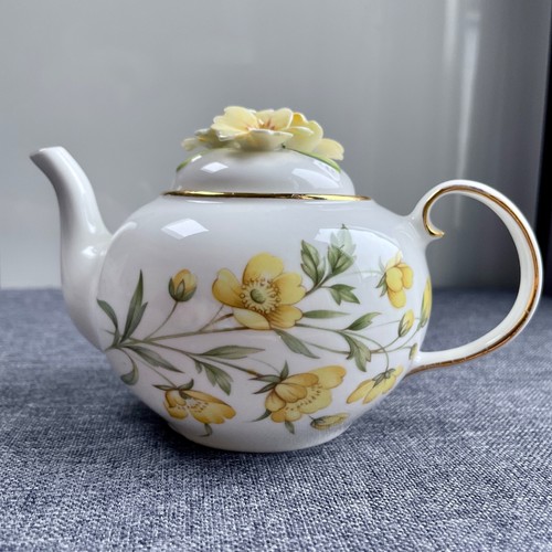 Country cottage tea pot - country,