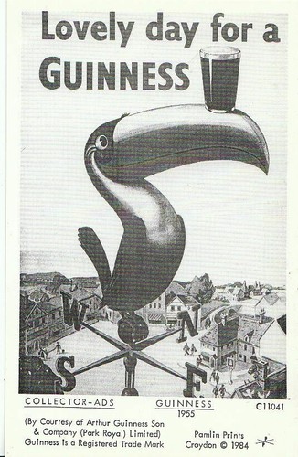 Guinness advert postcard - guinness,