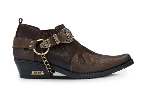 Men real leather western - real,