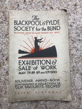 Vintage Blackpool & Fylde Society for the Blind Exhibition Sale of Work  1930