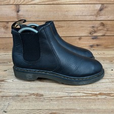 Dr Martens 2976 Boots Kids Size UK 3 Black Leather Slip On Chelsea Casual DM