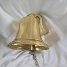  Nautical Hanging Door Bell Brass Ship  Big Wall Mounted Bracket