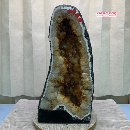 30lb natural citrine geode - natural,
