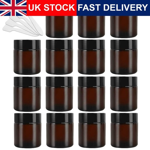 Amber glass jars pack 120ml - jars, 15