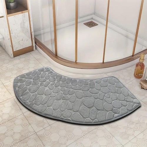 Bathroom absorbent mat curved - absorbent,