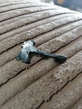 Ancient Silvered Axe Brooch