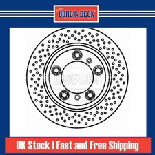 2x Brake Discs Vented For Porsche 911 996 3.4 Carrera 4 Borg & Beck Rear