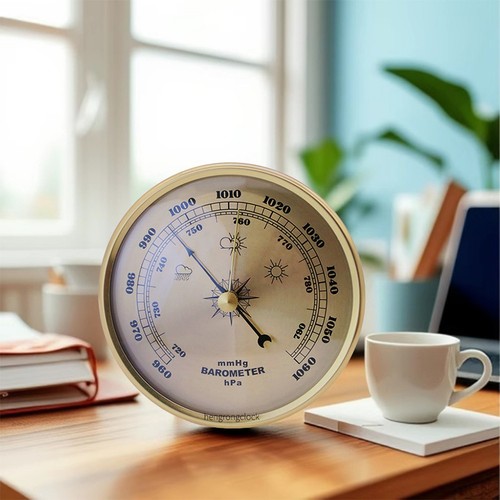 Metal frame barometer 70mm - metal,
