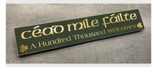 Irish Cead Mile FAILTE/green