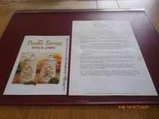 CICELY MARY BARKER FLOWER FAIRIES SPICE JARS 8 PAGE RARE BROCHURE/BOOKLET