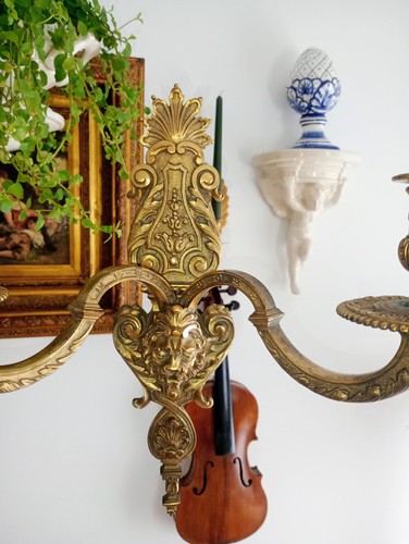 Vintage large wall - vintage, candle