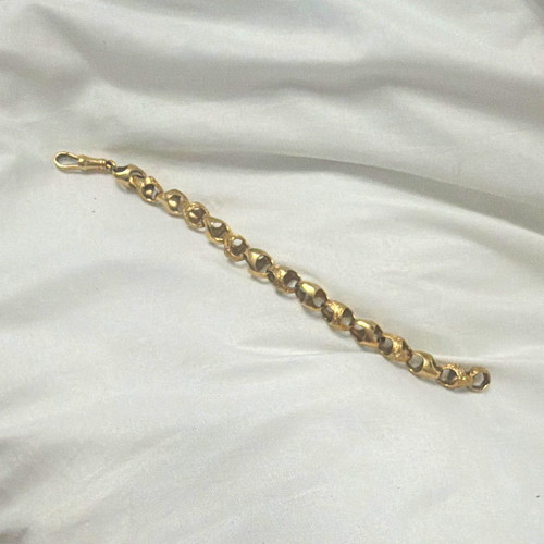 9ct gold tulip bracelet 8mm - 9ct,