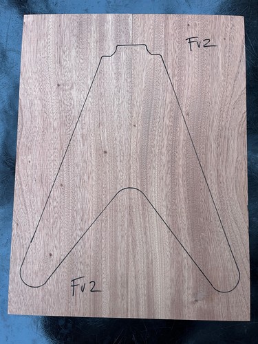 Sipo mahogany utile flying v - mahogany,