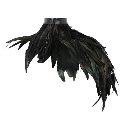 Feather cape shawl - feather,