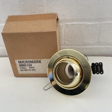 BRASS EYEBALL DOWNLIGHT CEILING SPOTLIGHT 40W SES RO50 240V MICROMARK MM6169