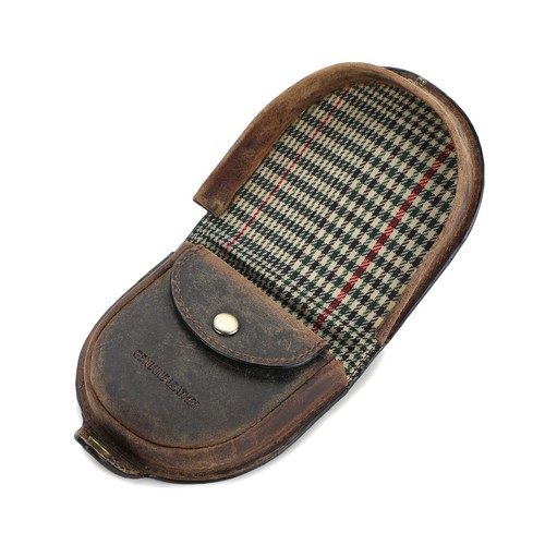 Tartan cow calf leather - tartan, coin