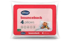 Silentnight Pillows 4 Pack Bounceback Microfibre 74x48cm Non-allergenic N-Dirty