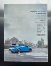 Original Volvo V40 R-Design magazine Advert. (rear). 2015 Free P&P