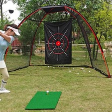 Hitting Net Swing Golf Target