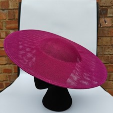 purple pink large fascinator