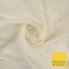 OVER 60 COLOURS Premium Plain ORGANZA Sheer Fabric Voile Dress Wedding 44"