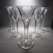 5x Georgian Wine Glasses