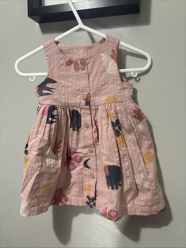 Bnwt pink patterned - dress, baby