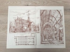 Antique Print Walton on the