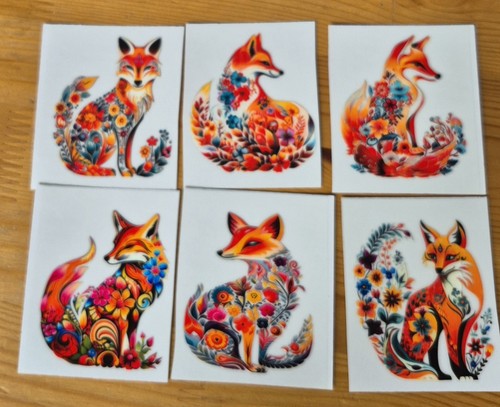 Set dtf floral fox - of,
